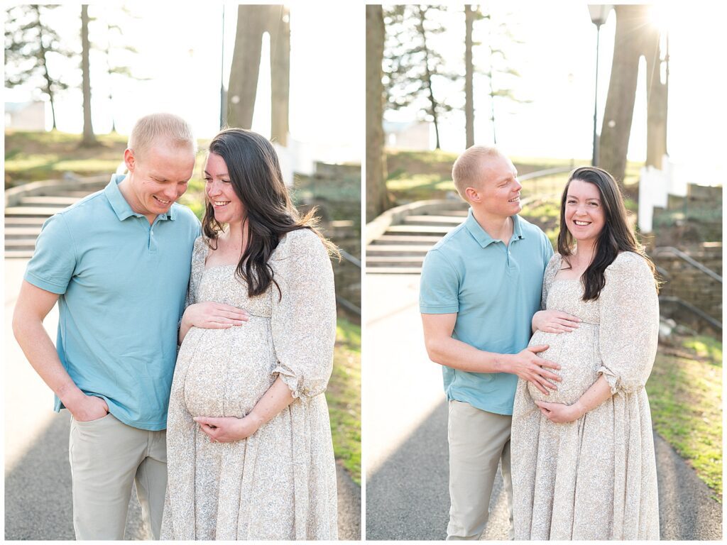 Spring maternity session in downtown Lititz, PA