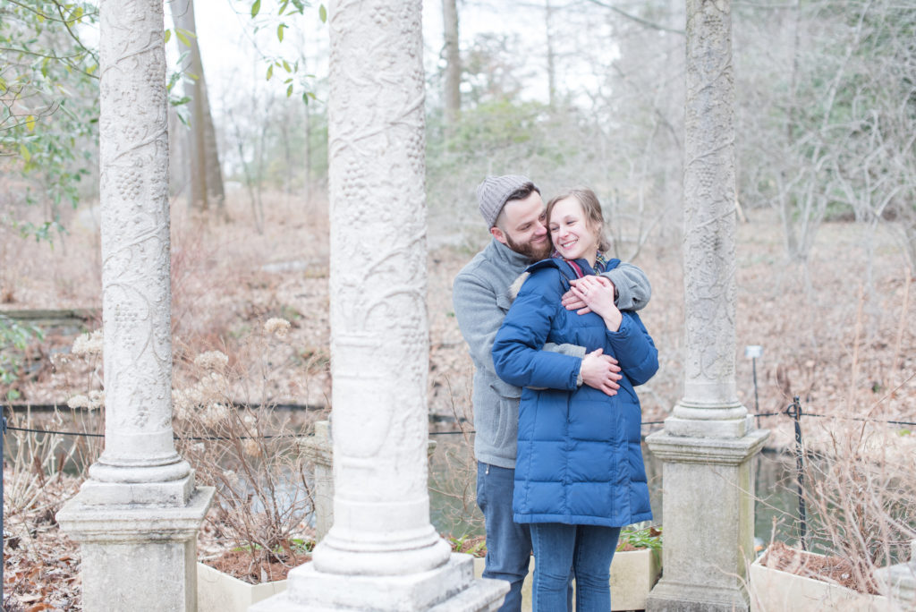 Hannah and John Surprise Proposal Longwood Gardens